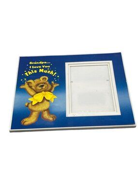Ultraframe photo frame grandpa i love you this much bear plastic blue READ